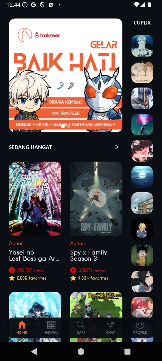 ANIMEIN versi 5 home