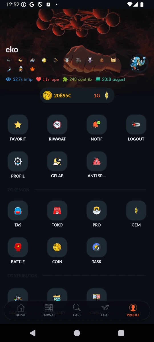 ANIMEIN versi 5 profile